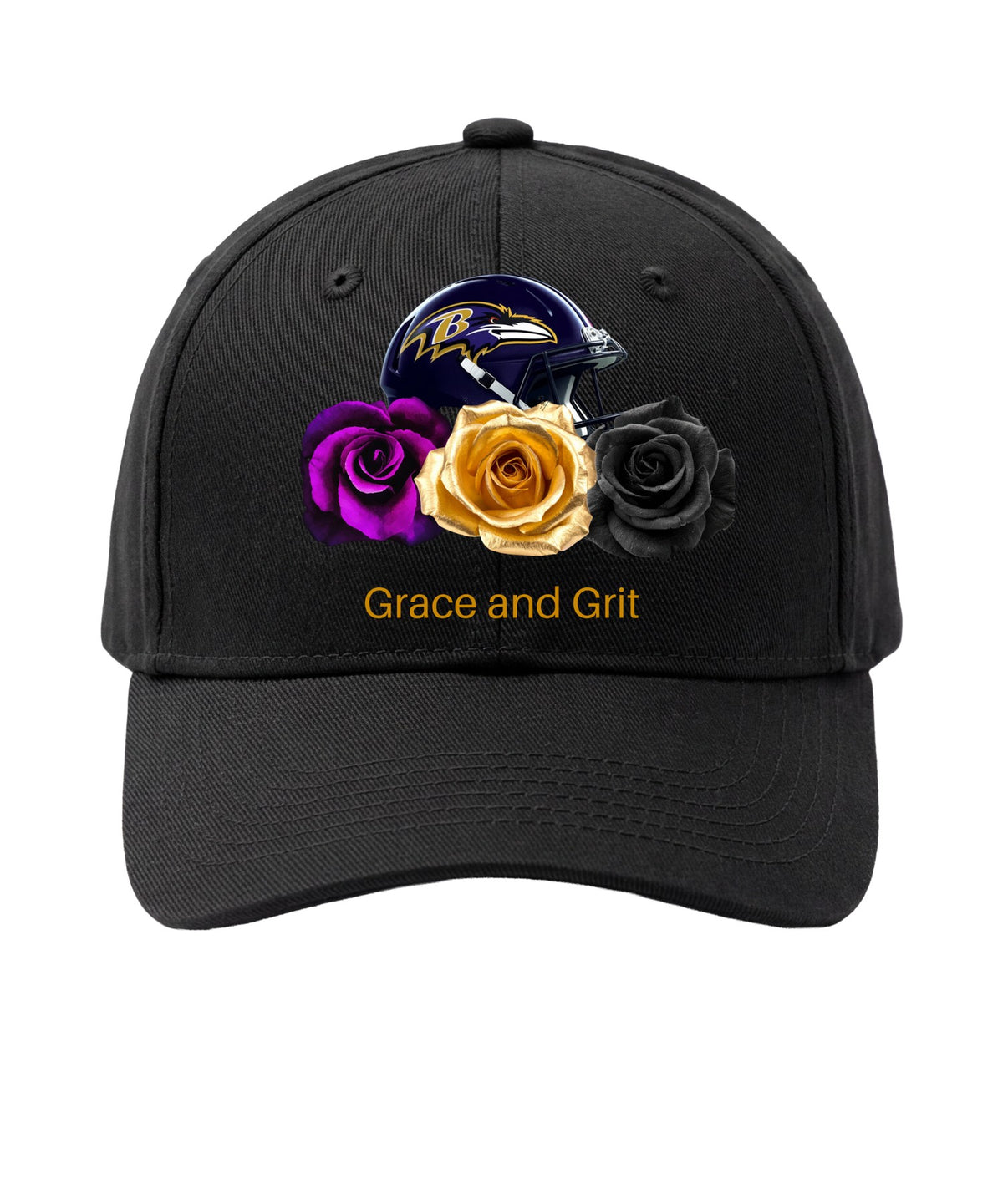 Grace & Grit Black Baseball Cap
