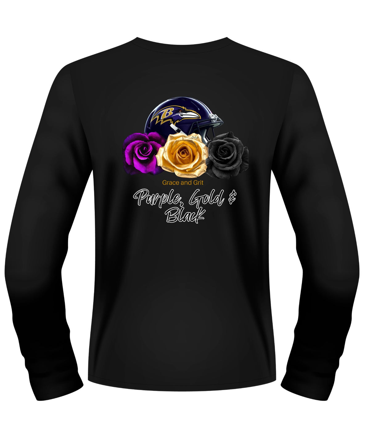 Grace & Grit Long Sleeve Black T-shirt