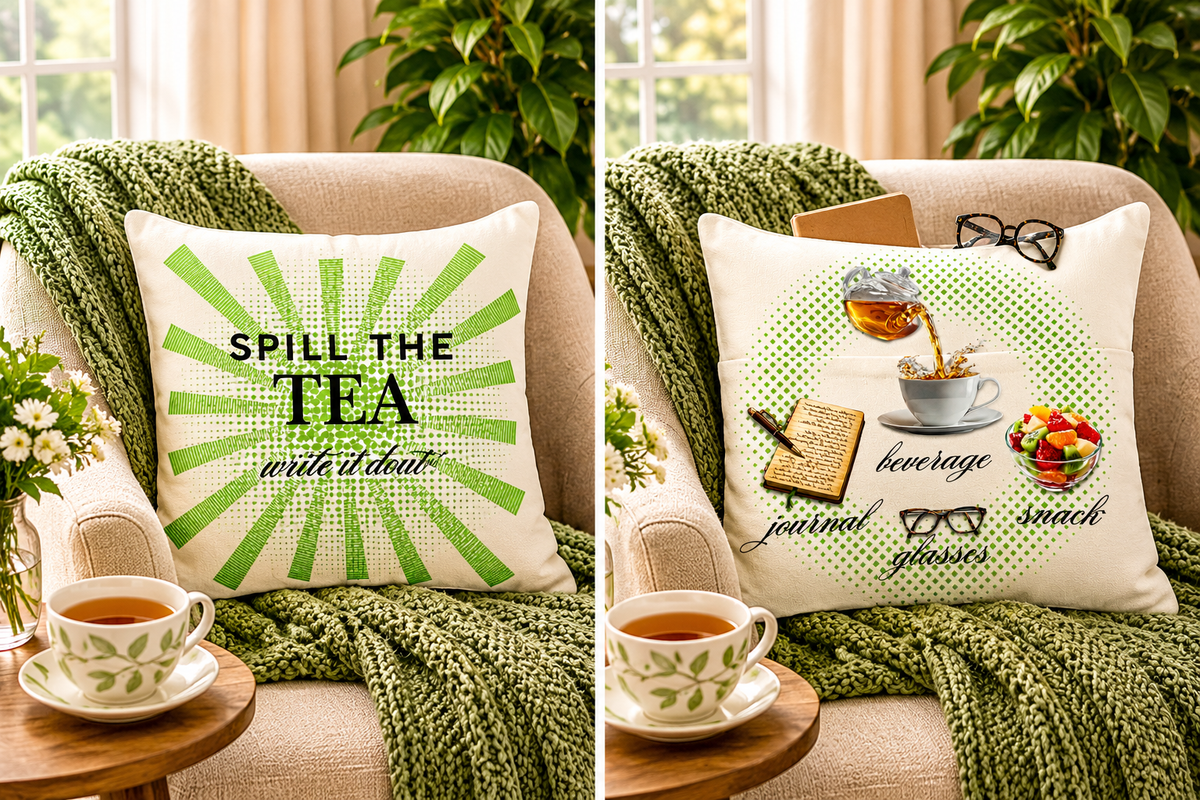 Spill the Tea… Write It Down Pocket Pillow