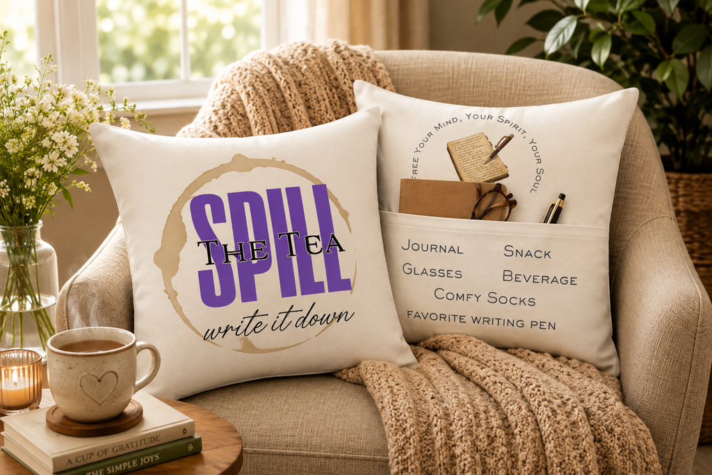 Spill the Tea... Write It Down Pocket Pillow