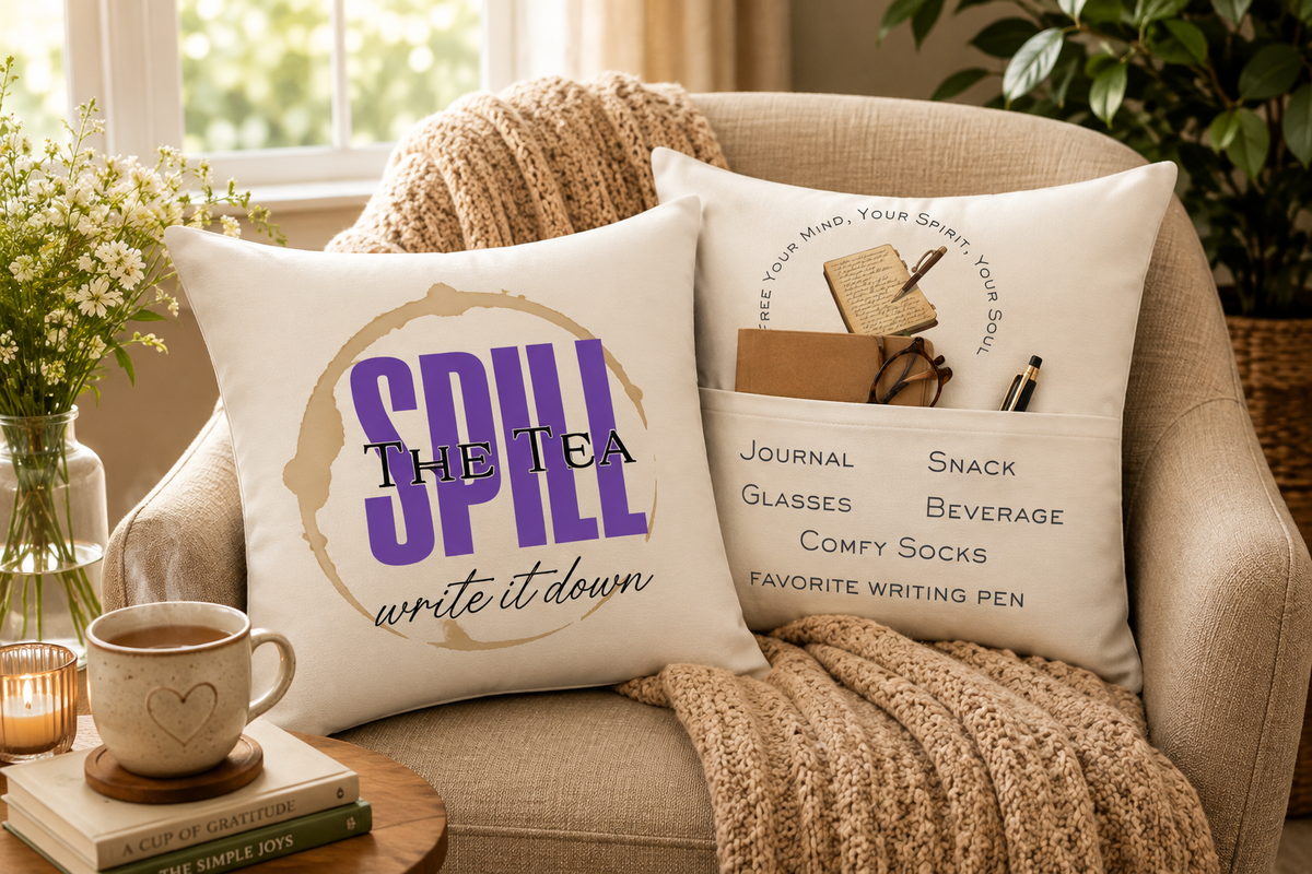Spill the Tea... Write It Down Pocket Pillow
