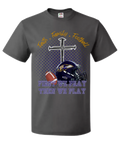 Faith. Family . Football Gray T-shirt