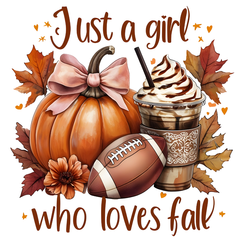 JUST A GIRL WHO LOVES FALL HOODIE