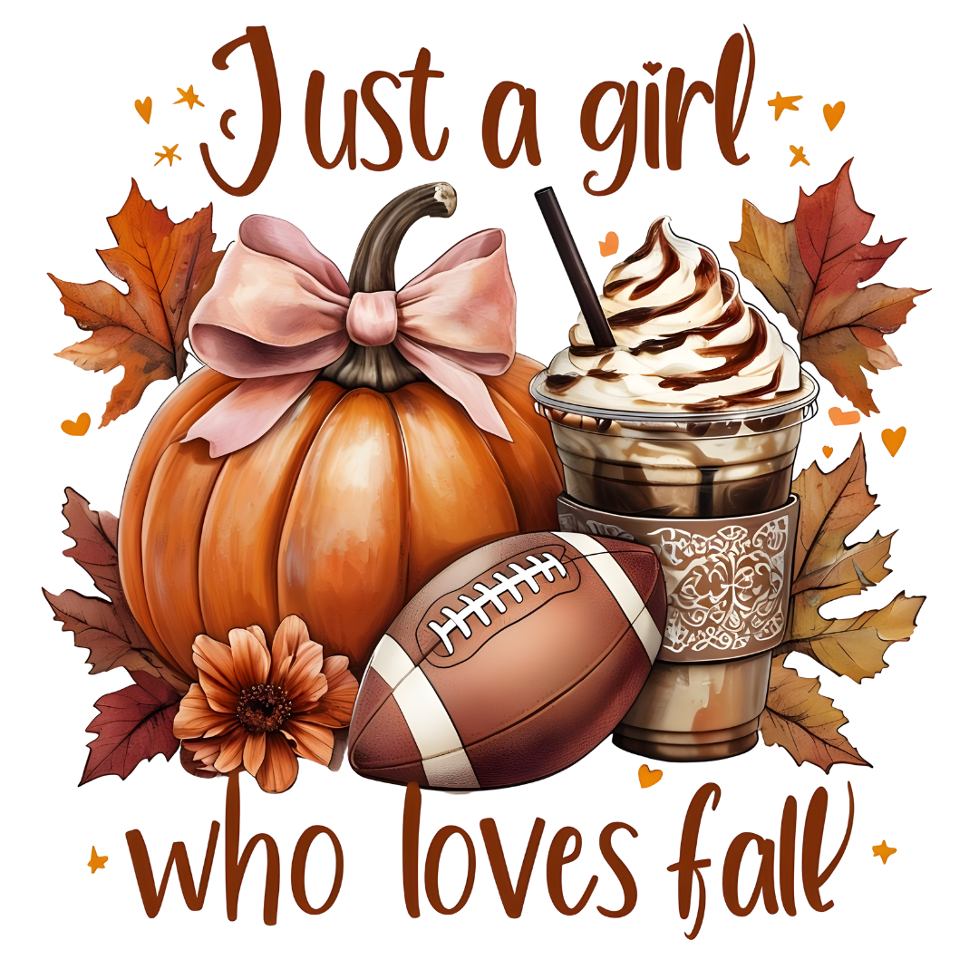 JUST A GIRL WHO LOVES FALL HOODIE